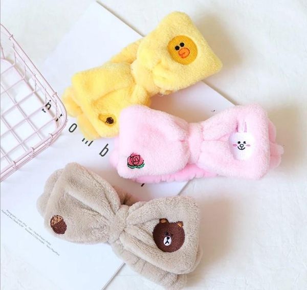 hair accessories headband korean cute band women cartoon chick face wash1