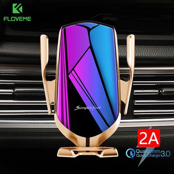 cell phone mounts & holders floveme qi automatic clamping 10w wireless charger car holder smart infrared sensor air vent mount mobile stand
cell phone mounts & holders floveme qi automatic clamping 10w wireless charger car holder smart infrared sensor air vent mount mobile stand