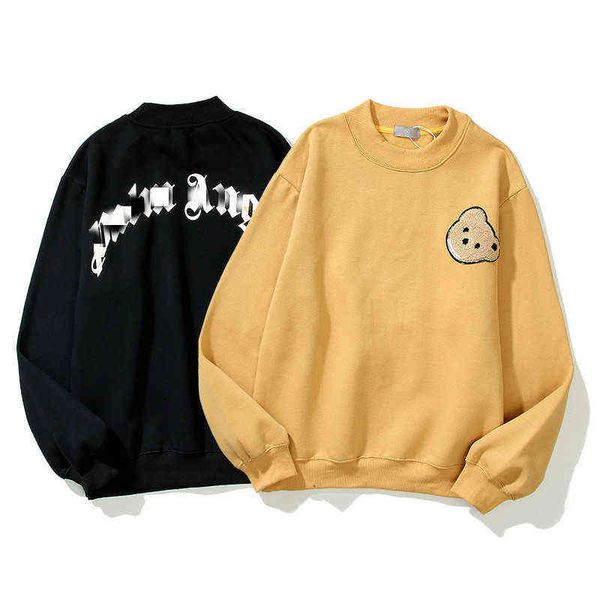 autumn and winter high street round neck sweater severed bear towel embroidered long sleeve for men women, Black
autumn and winter high street round neck sweater severed bear towel embroidered long sleeve for men women, Black