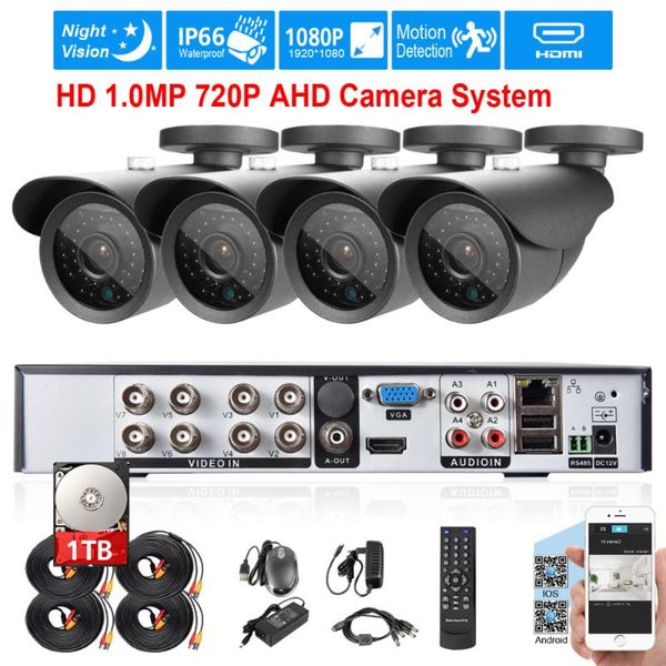 8channel 1080p dvr system 4pcs 1megapixel 720p outdoor waterproof camera security 2000tvl surveillance kit cctv systems
8channel 1080p dvr system 4pcs 1megapixel 720p outdoor waterproof camera security 2000tvl surveillance kit cctv systems