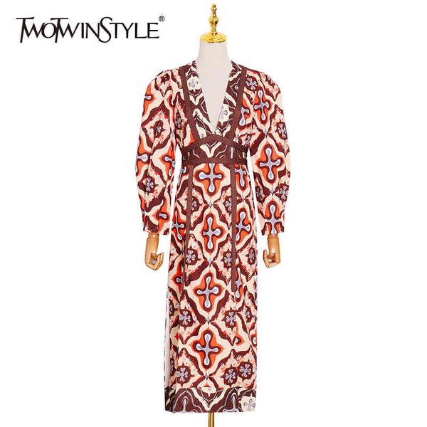 vintage print dress for women v neck puff sleeve high waist hit color split dresses female fashion clothes 210423, Black;gray
vintage print dress for women v neck puff sleeve high waist hit color split dresses female fashion clothes 210423, Black;gray
