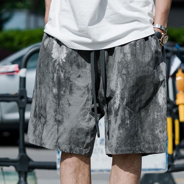 men's shorts tide brand retro washed old couple knee length pants men summer loose casual sports ins women, White;black
men's shorts tide brand retro washed old couple knee length pants men summer loose casual sports ins women, White;black