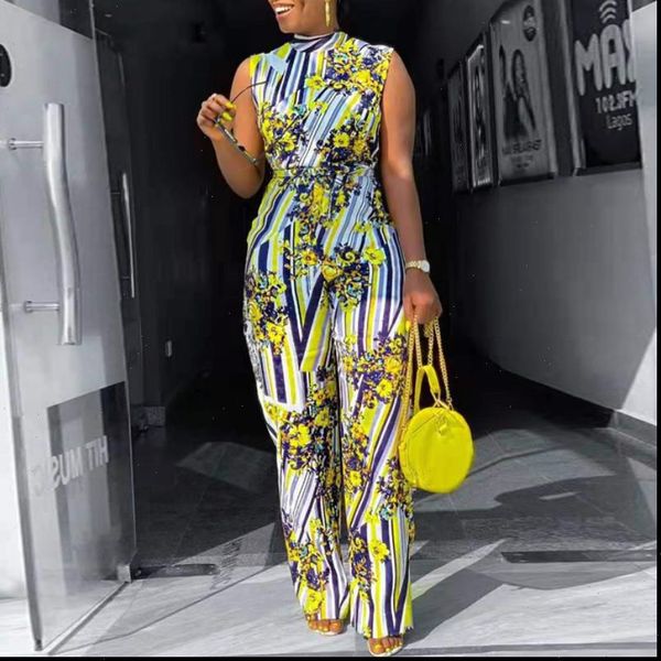 women jumpsuit printed jumpsuits high waist sleeveless elastic with belt wide leg african lady large size casual fashion summer, Black;white
women jumpsuit printed jumpsuits high waist sleeveless elastic with belt wide leg african lady large size casual fashion summer, Black;white