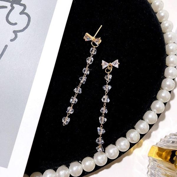 dangle & chandelier est bowknot cz zirconia crystal beads tassel long drop earrings for elegant women bridal wedding jewelry accessories gif, Silver
dangle & chandelier est bowknot cz zirconia crystal beads tassel long drop earrings for elegant women bridal wedding jewelry accessories gif, Silver