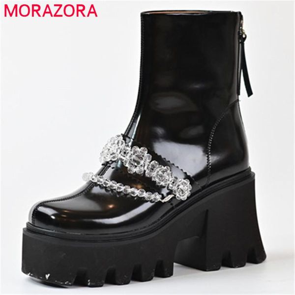 boots morazora 2022 est ankle women shoes high heels platform crystal square toe zip winter fashion ladies, Black
boots morazora 2022 est ankle women shoes high heels platform crystal square toe zip winter fashion ladies, Black