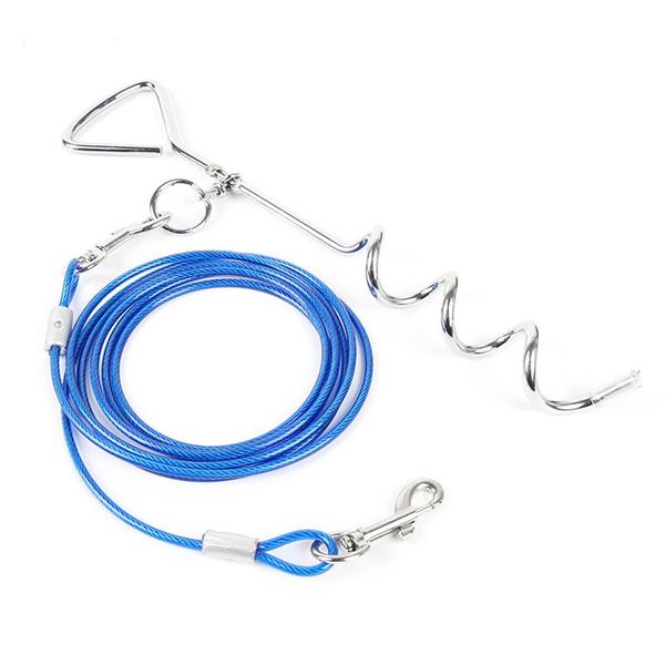 dog collars & leashes steel wire heavy duty leash metal spiral tied set anti-wrap outdoor pet supplies camping garden fixed pile leads
dog collars & leashes steel wire heavy duty leash metal spiral tied set anti-wrap outdoor pet supplies camping garden fixed pile leads