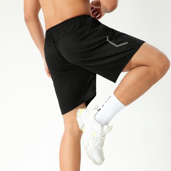 running shorts summer mens fitness breathable quick drying training gym soccer sport reflective stripes joggers, Black;blue
running shorts summer mens fitness breathable quick drying training gym soccer sport reflective stripes joggers, Black;blue
