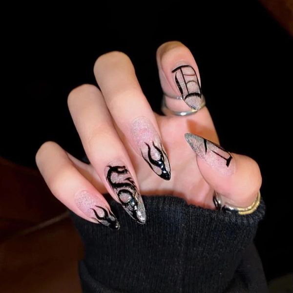 nail gel coffin press on nails 24 pcs pointed tip glossy fake fingernails dark gothic long false tips full cover manicure, Red;pink
nail gel coffin press on nails 24 pcs pointed tip glossy fake fingernails dark gothic long false tips full cover manicure, Red;pink
