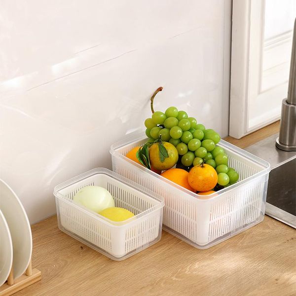 storage bottles & jars plastic multifunctional basket container kitchen box refrigerator keep fresh vegetable fruit drain with cover
storage bottles & jars plastic multifunctional basket container kitchen box refrigerator keep fresh vegetable fruit drain with cover