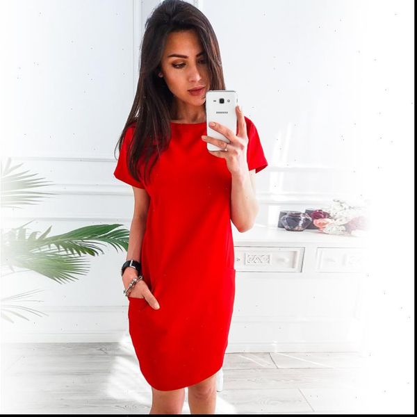 summer casual o neck womens dress short sleeve solid party loose straight fashion pockets elegant feminina vestidos, Black;gray
summer casual o neck womens dress short sleeve solid party loose straight fashion pockets elegant feminina vestidos, Black;gray