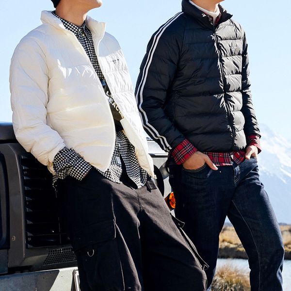 king fried buoyancy price ~ bird family autumn and winter fashion light young men's stand collar white down et, Black
king fried buoyancy price ~ bird family autumn and winter fashion light young men's stand collar white down et, Black