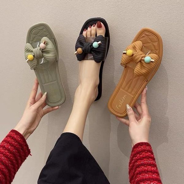 slippers 2021 butterfly knot women sandals summer wear fashion casual trend cool indoor outdoor, Black
slippers 2021 butterfly knot women sandals summer wear fashion casual trend cool indoor outdoor, Black