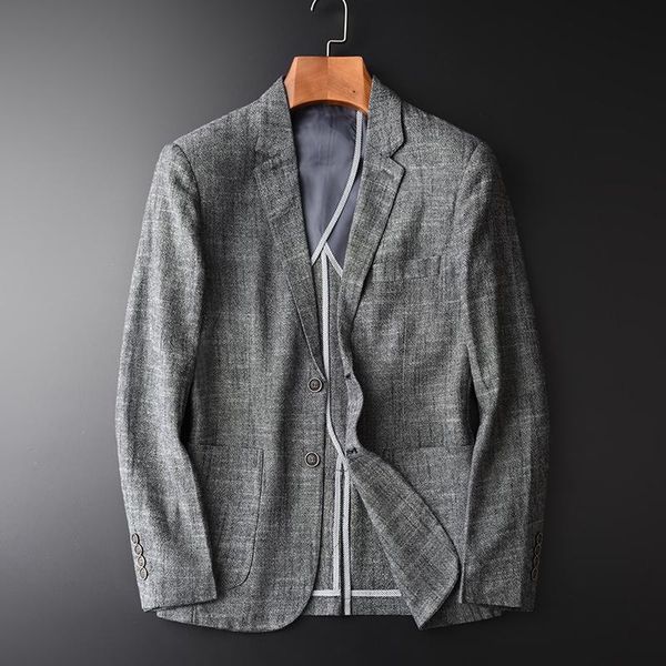 men casual linen suit summer thin plus size 4xl slim fit grey blazer man cotton and male brand clothing men's suits & blazers, White;black
men casual linen suit summer thin plus size 4xl slim fit grey blazer man cotton and male brand clothing men's suits & blazers, White;black
