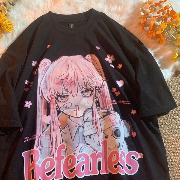 women's t-shirt casual cartoon female japanese anime women clothes cotton summer korean loose o neck short-sleeved tshirt cute titan, White
women's t-shirt casual cartoon female japanese anime women clothes cotton summer korean loose o neck short-sleeved tshirt cute titan, White