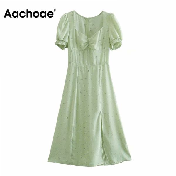 women summer v neck dresses elegant a line floral print midi puff short sleeve split party dress robe femme 210413, Black;gray
women summer v neck dresses elegant a line floral print midi puff short sleeve split party dress robe femme 210413, Black;gray