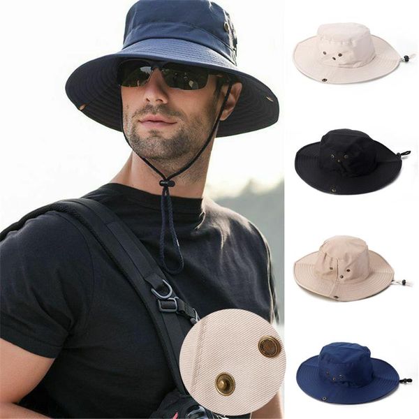 men hiking outdoor sun caps boonie bucket hat 100% cotton fishing hunting cycling summer women anti-uv fisherman's hats, Black;white
men hiking outdoor sun caps boonie bucket hat 100% cotton fishing hunting cycling summer women anti-uv fisherman's hats, Black;white