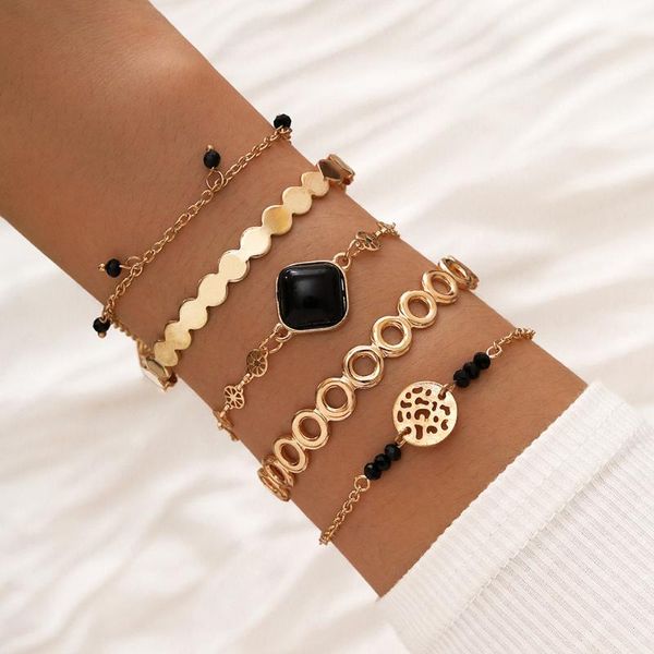 link, chain modyle fashion bohemia knot hand cuff link charm bracelet bangle for women gold bracelets femme jewelry, Black
link, chain modyle fashion bohemia knot hand cuff link charm bracelet bangle for women gold bracelets femme jewelry, Black
