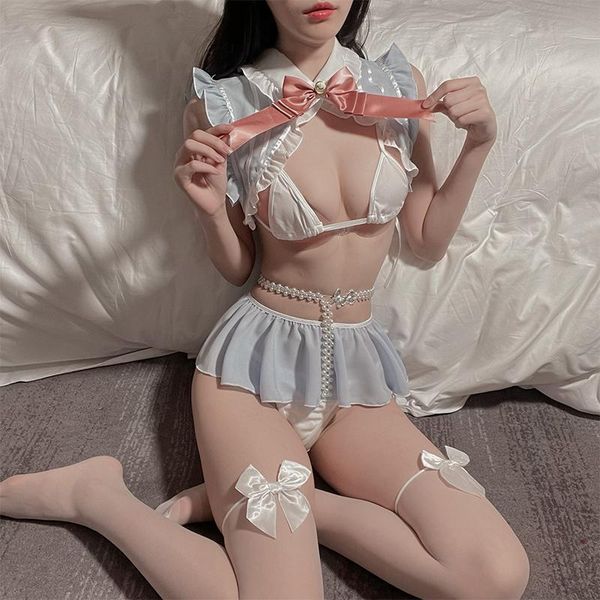 bras sets underwear blue girl bikini bra set uniform erotic lingerie halloween outfit for women cosplay costumes, Red;black
bras sets underwear blue girl bikini bra set uniform erotic lingerie halloween outfit for women cosplay costumes, Red;black