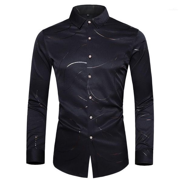 men autumn fashion printed black & whihte shirt business casual wedding slim long sleeve dress shirts camisa masculina1, White;black
men autumn fashion printed black & whihte shirt business casual wedding slim long sleeve dress shirts camisa masculina1, White;black