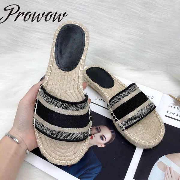 70% off wholesale flip-flops prowow new summer letter embroidery luxury mule espadrilles women sandals designer flats loafer shoes zapatos m, Black
70% off wholesale flip-flops prowow new summer letter embroidery luxury mule espadrilles women sandals designer flats loafer shoes zapatos m, Black
