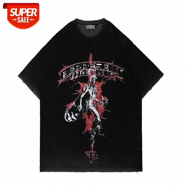 european and american high street rock round neck t-shirt, trendy old wash statue print short-sleeved tee male #cc75, White;black
european and american high street rock round neck t-shirt, trendy old wash statue print short-sleeved tee male #cc75, White;black