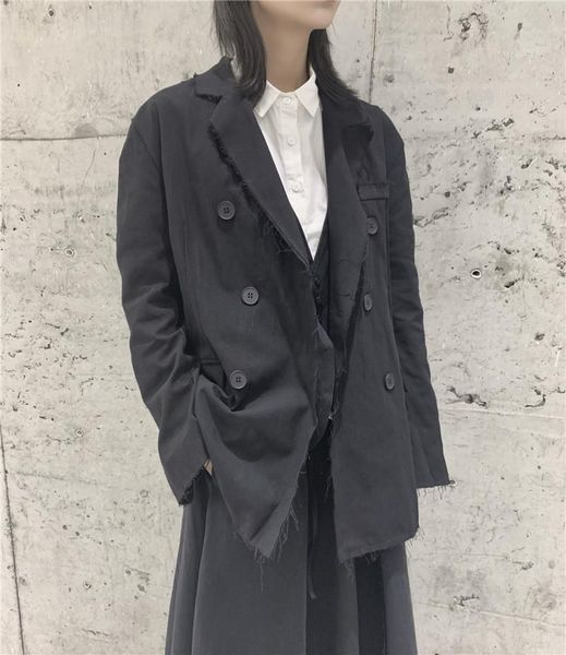 superaen solid suit jacket autumn design notched double breasted full blazer women women's suits & blazers, White;black
superaen solid suit jacket autumn design notched double breasted full blazer women women's suits & blazers, White;black