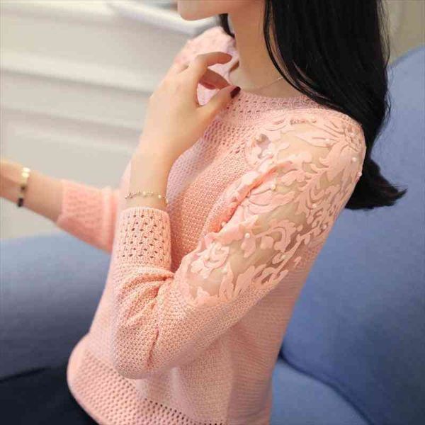 spring knitted sweater women long-sleeved o-neck womens sweater elastic knit full-sleeve lace patchwork soft pullover, White;black
spring knitted sweater women long-sleeved o-neck womens sweater elastic knit full-sleeve lace patchwork soft pullover, White;black