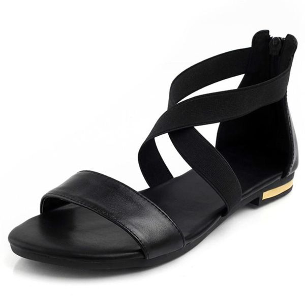 drop 2021 genuine leather women sandals fashion summer sweet flats heel ladies shoes black
drop 2021 genuine leather women sandals fashion summer sweet flats heel ladies shoes black
