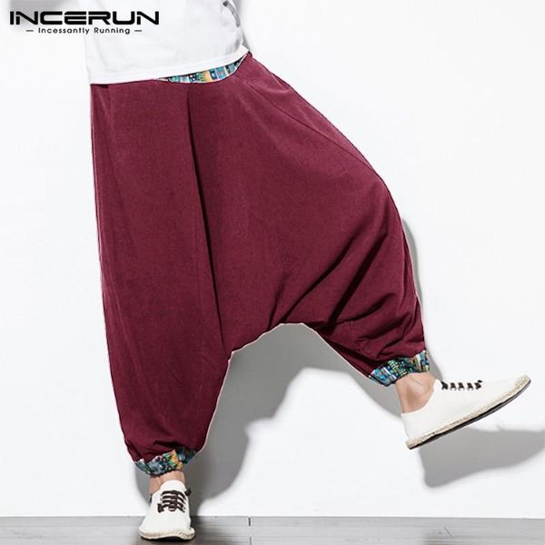 men's pants men harem drop crotch joggers streetwear chic 2021 chinese style vintage trousers loose patchwork dance incerun, Black
men's pants men harem drop crotch joggers streetwear chic 2021 chinese style vintage trousers loose patchwork dance incerun, Black
