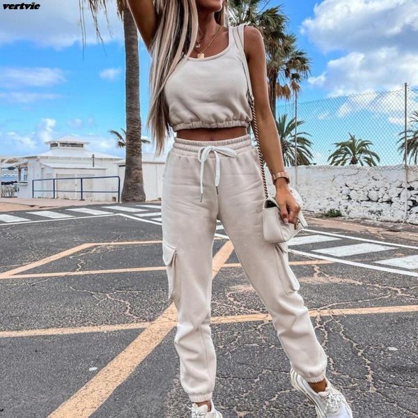 gym clothing women casual solid tracksuit 2 pieces set slim crop and drawstring long matching 2021 summer sportwear stretch outwear, White;black
gym clothing women casual solid tracksuit 2 pieces set slim crop and drawstring long matching 2021 summer sportwear stretch outwear, White;black