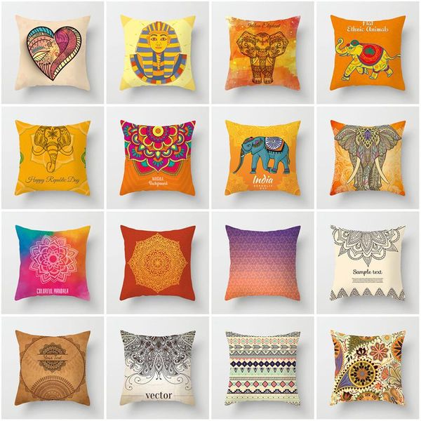 cushion/decorative pillow religious style cushion cover elephant and flower printed case (excluding core)
cushion/decorative pillow religious style cushion cover elephant and flower printed case (excluding core)