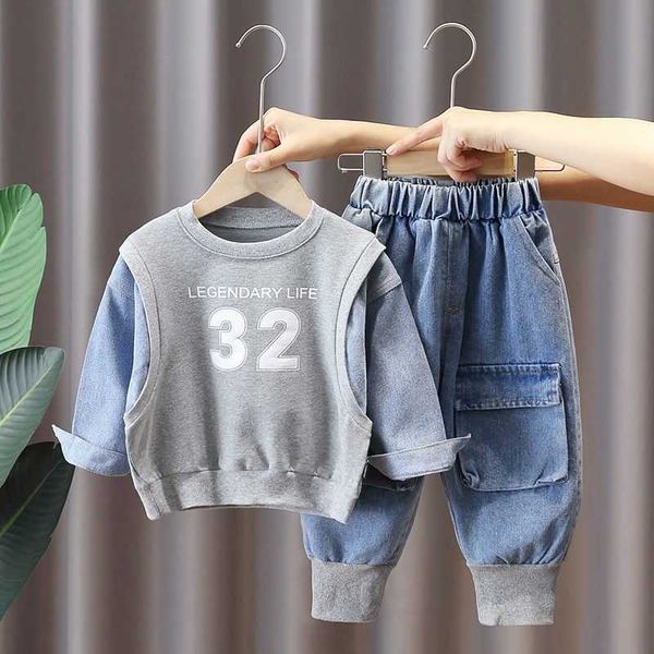 boys autumn suit 2021 new children's foreign-style baby net red sports spring and autumn boy cowboy two-piece suit y0909, White
boys autumn suit 2021 new children's foreign-style baby net red sports spring and autumn boy cowboy two-piece suit y0909, White
