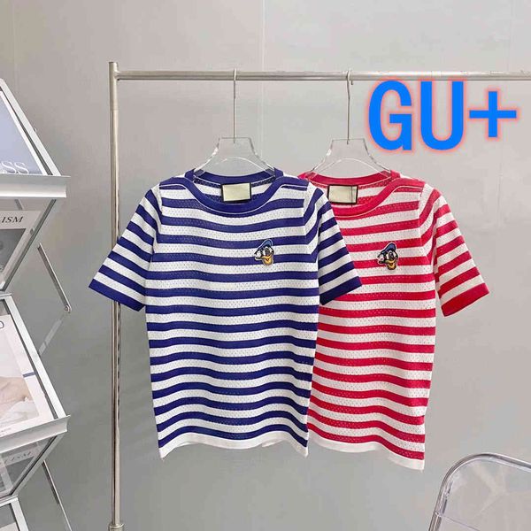 luxury design gu summer navy pattern sleeve round neck embroidery couple t-shirt men's and women's short sleeves, White
luxury design gu summer navy pattern sleeve round neck embroidery couple t-shirt men's and women's short sleeves, White