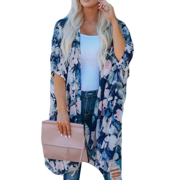 women's swimwear women flower print kimono chiffon beach long cardigan blouse shawl outwear beachwear clothes wholeslae, White;black
women's swimwear women flower print kimono chiffon beach long cardigan blouse shawl outwear beachwear clothes wholeslae, White;black
