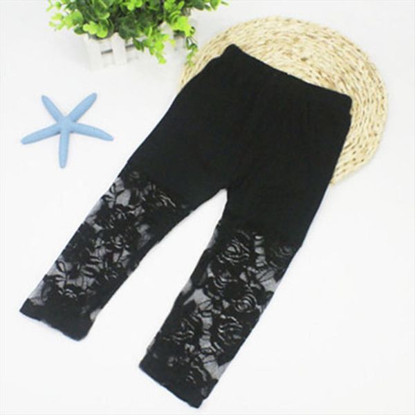 baby kids girls ballet dance lace modal tight cropped capris pants 2 7y, Blue 
baby kids girls ballet dance lace modal tight cropped capris pants 2 7y, Blue