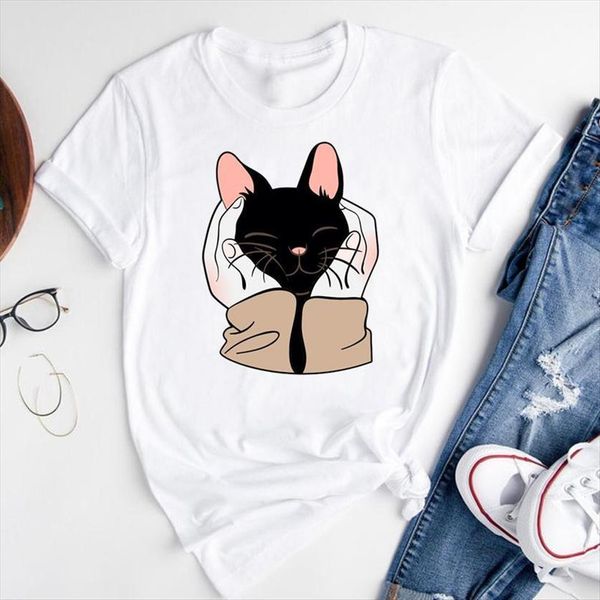 graphic cartoon cat funny face women t shirts animal 90s short sleeve summer fashion print female clothes tees shirt, White
graphic cartoon cat funny face women t shirts animal 90s short sleeve summer fashion print female clothes tees shirt, White