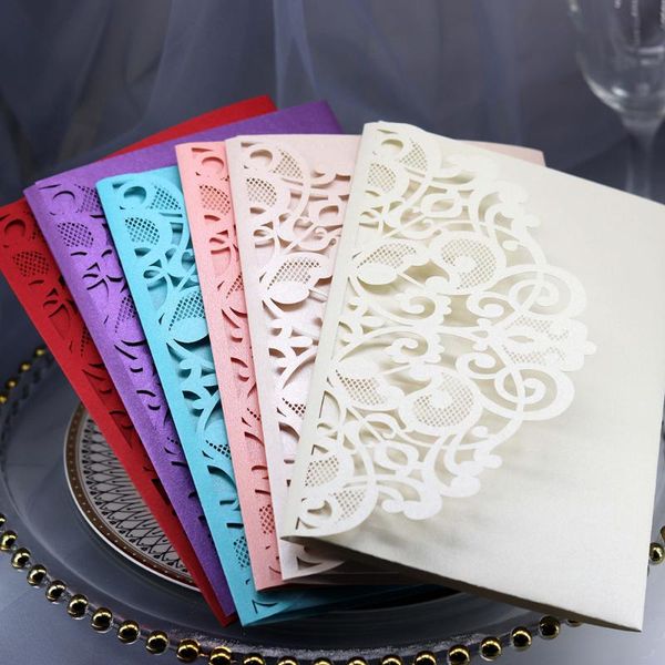 greeting cards 10pcs tri-fold inner page envelope cover three-piece lace laser openwork business wedding invitation holiday card
greeting cards 10pcs tri-fold inner page envelope cover three-piece lace laser openwork business wedding invitation holiday card
