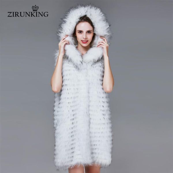 white raccoon fur coat hooded fashion slim vest for autumn long kintted stripe outerwear zc1720 women's & faux, Black
white raccoon fur coat hooded fashion slim vest for autumn long kintted stripe outerwear zc1720 women's & faux, Black