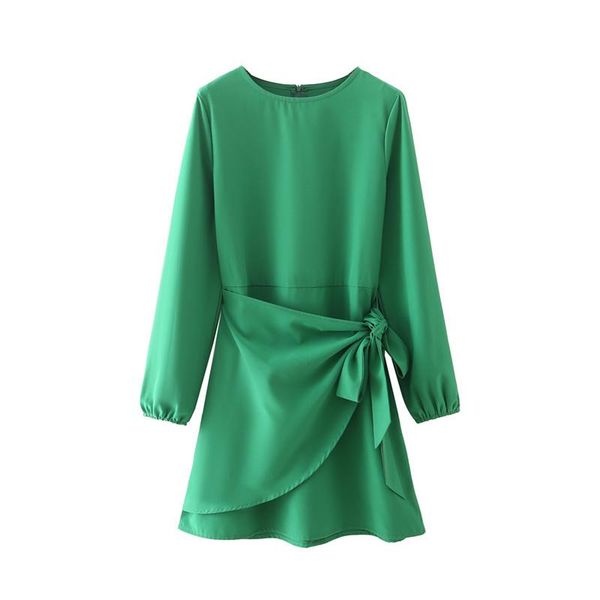 casual dresses zxqj women green knot dress 2021 autumn fashion slim lady back zipper chic o neck long sleeve female irregular mini, Black;gray
casual dresses zxqj women green knot dress 2021 autumn fashion slim lady back zipper chic o neck long sleeve female irregular mini, Black;gray