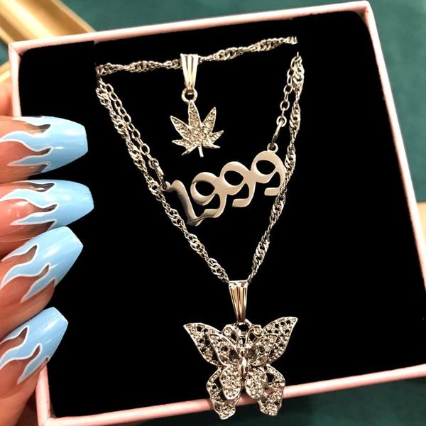 chains fashion hollow butterfly twisted chain pendant necklace for women shiny rhinestones multilayer jewelry gift, Silver
chains fashion hollow butterfly twisted chain pendant necklace for women shiny rhinestones multilayer jewelry gift, Silver