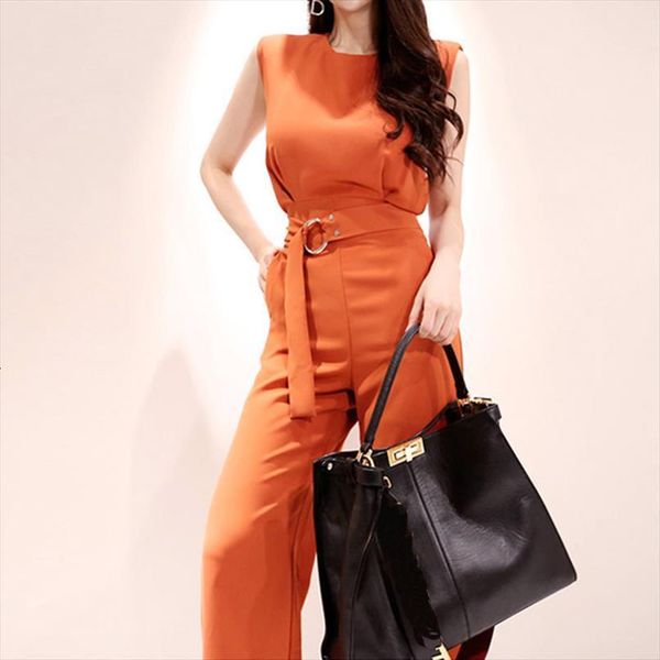 summer o neck sleeveless womens rompers lace up elegant work business straight pant jumpsuits slim waist long playsuit, Black;white
summer o neck sleeveless womens rompers lace up elegant work business straight pant jumpsuits slim waist long playsuit, Black;white