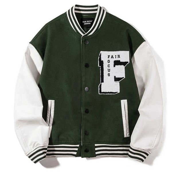 hip hop baseball jacket men women 3d letter f japanese streetwear harajuku college patchwork block bomber varsity 210909, Black;brown
hip hop baseball jacket men women 3d letter f japanese streetwear harajuku college patchwork block bomber varsity 210909, Black;brown