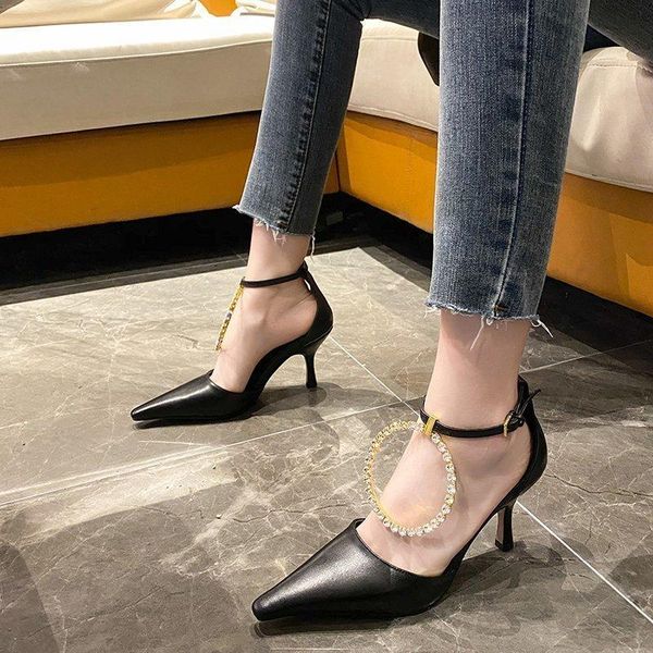 nightclub pointed toe shoes for women pumps summer temperament rhinestone sandals high heels white dress, Black
nightclub pointed toe shoes for women pumps summer temperament rhinestone sandals high heels white dress, Black