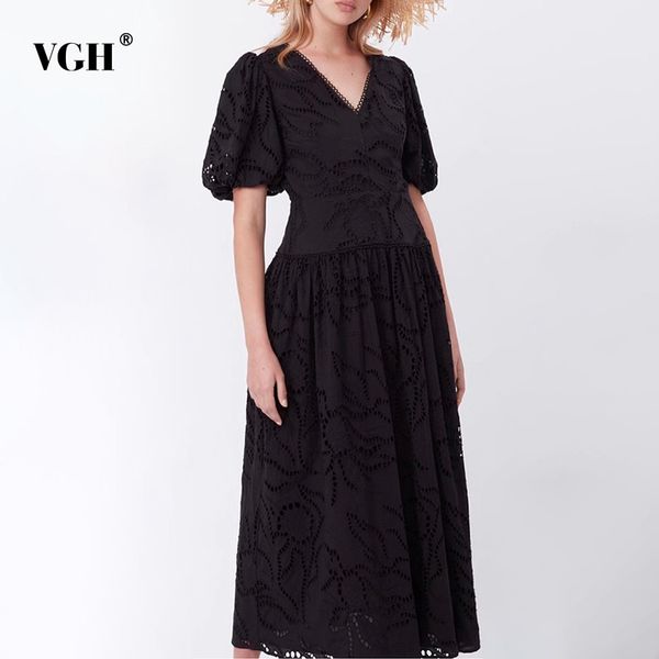 vgh elegant tunic solid women's dress v neck puff sleeve high waist patchwork lace white dresses female fashion new clothing 210421, Black;gray
vgh elegant tunic solid women's dress v neck puff sleeve high waist patchwork lace white dresses female fashion new clothing 210421, Black;gray