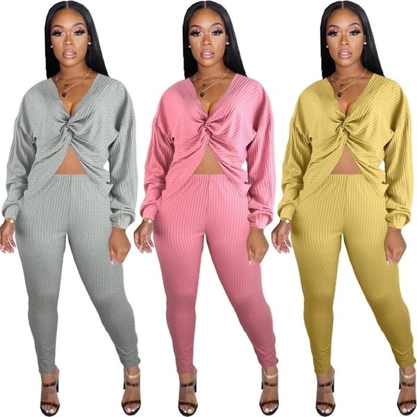 2021 new two piece set women knitted draped v neck can be worn on both sides legging pants outfit fall clothing wholesale dropshpping dh, Gray
2021 new two piece set women knitted draped v neck can be worn on both sides legging pants outfit fall clothing wholesale dropshpping dh, Gray