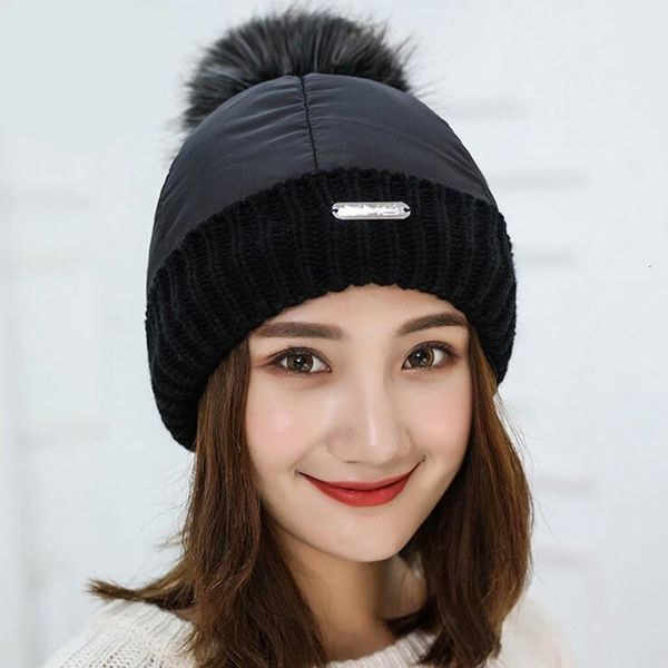 wide brim hats double layer fur ball cap pom poms winter hat for women girls knitted beanies thick female warm 5ps2, Blue;gray
wide brim hats double layer fur ball cap pom poms winter hat for women girls knitted beanies thick female warm 5ps2, Blue;gray