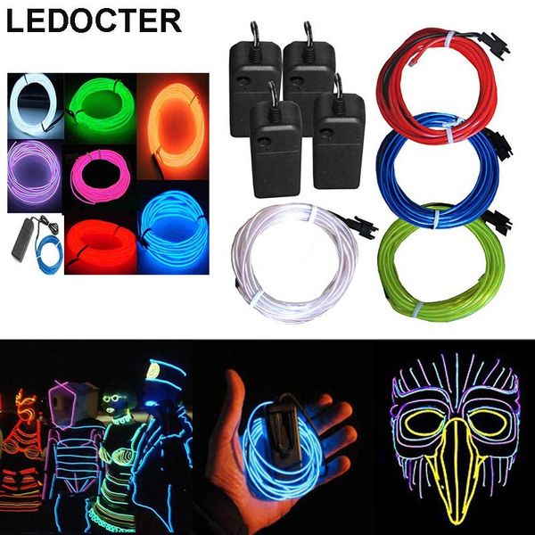 2m/3m/5m diy flexible neon led strip light glow el wire rope tube waterproof dance party decor clothing car + controller strips
2m/3m/5m diy flexible neon led strip light glow el wire rope tube waterproof dance party decor clothing car + controller strips