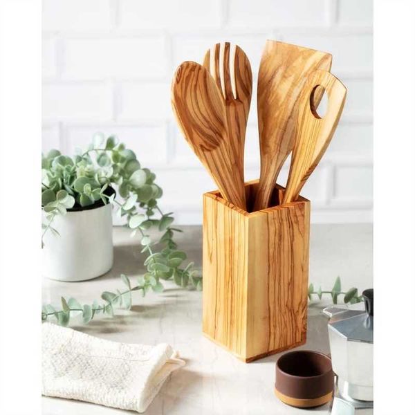 spoons olive tree salad service set 5 piece 30 cm. spoon fork spatula hole boxed handmade wooden flatware kitchen serving server accessories
spoons olive tree salad service set 5 piece 30 cm. spoon fork spatula hole boxed handmade wooden flatware kitchen serving server accessories