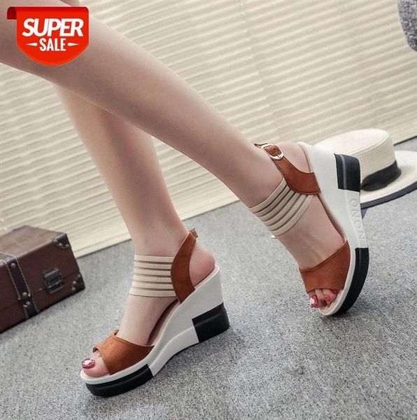 new fashion wedge women shoes casual belt buckle high heel fish mouth sandals 2020 luxury sandal buty damskie #x47v, Black
new fashion wedge women shoes casual belt buckle high heel fish mouth sandals 2020 luxury sandal buty damskie #x47v, Black