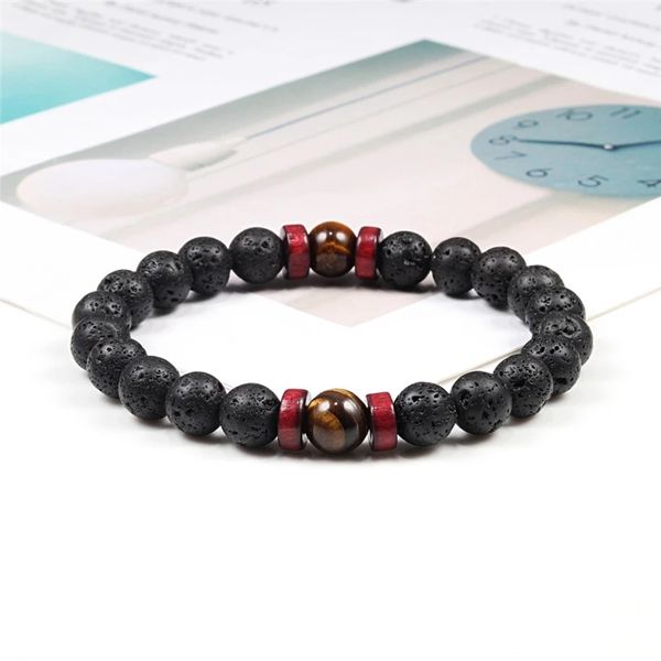 beaded, strands natural stone bracelet black lava stone beaded fashion men wooden bead charm bracelets women prayer balance jewelry
beaded, strands natural stone bracelet black lava stone beaded fashion men wooden bead charm bracelets women prayer balance jewelry